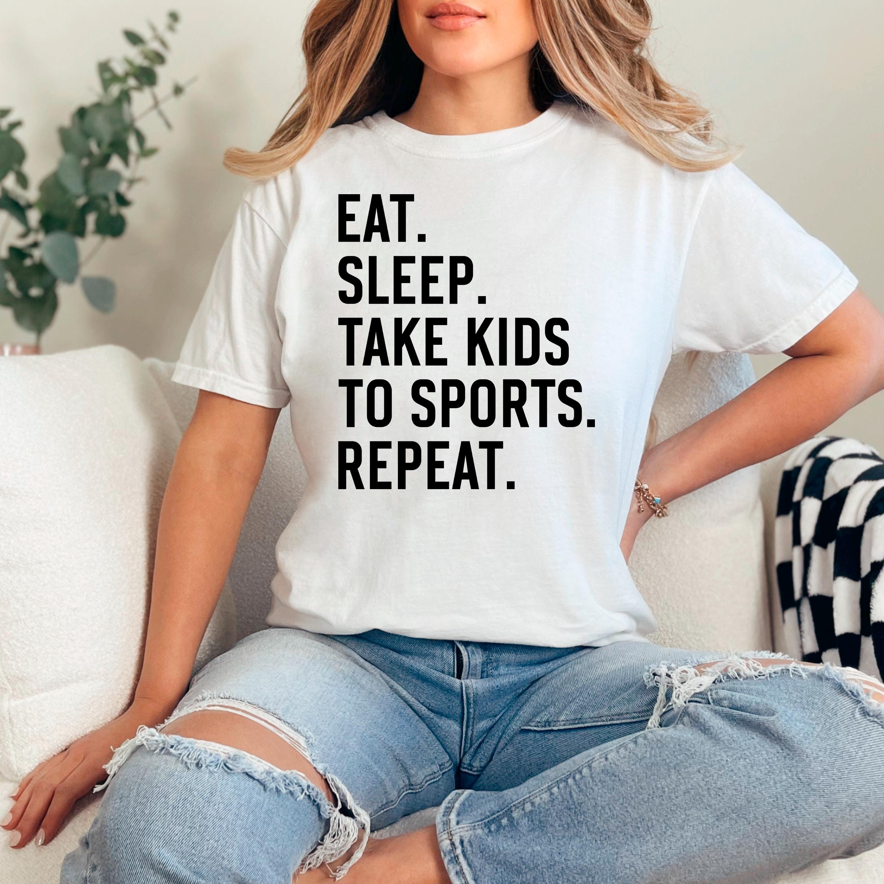 Sports Mom Graphic Tee – Soft Cotton Comfort Shirt for Parenting Hustle