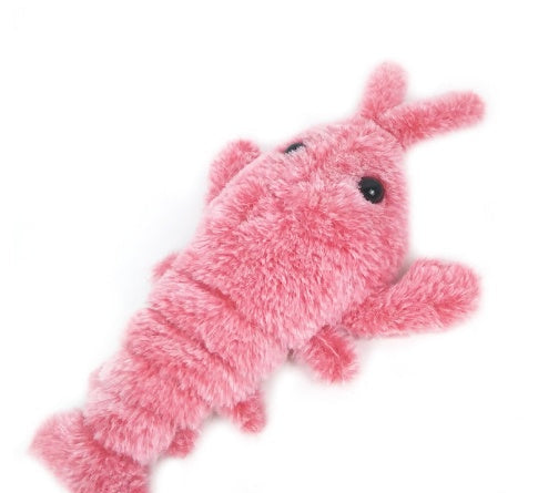 Pink plush toy on a white background 