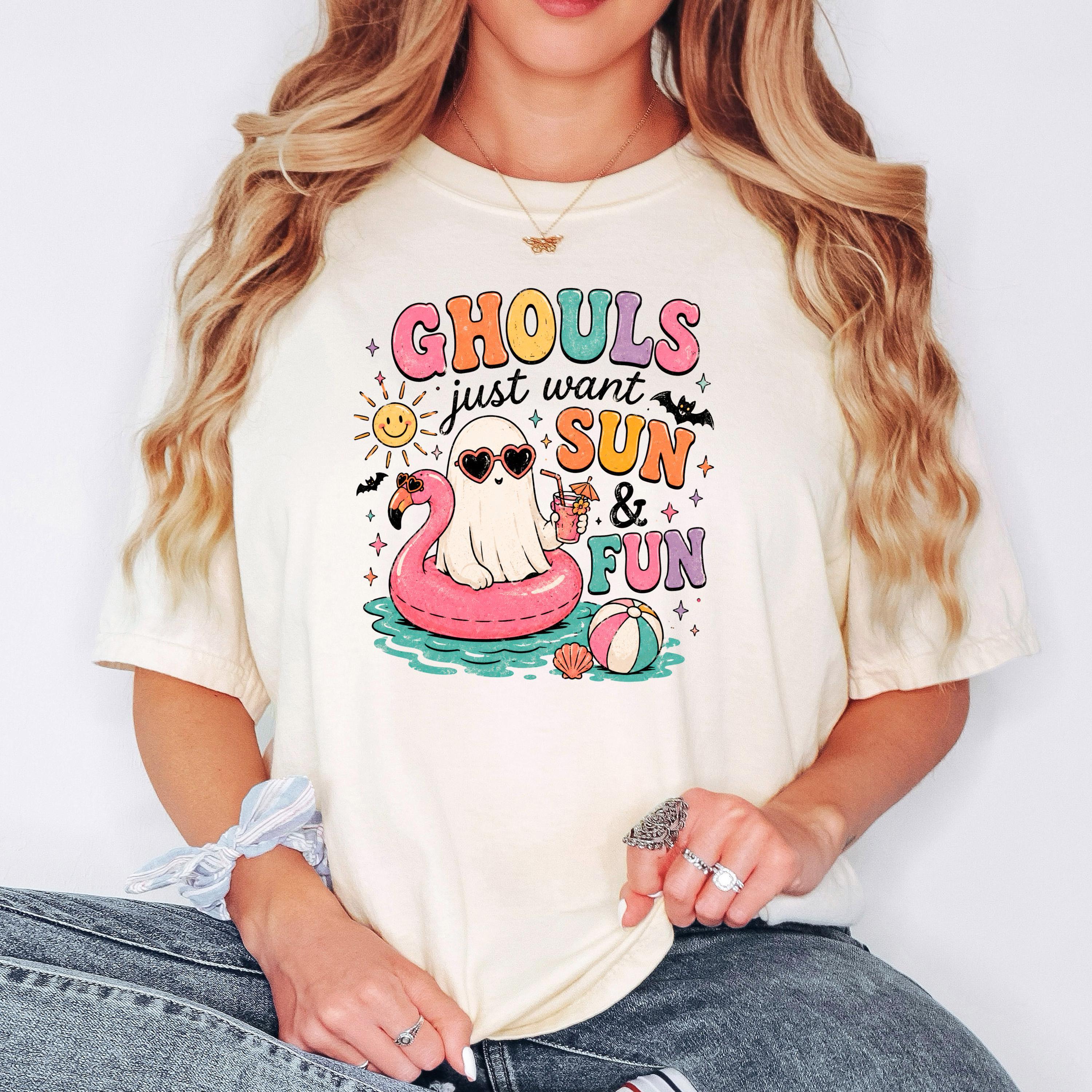 Summerween Shirt - Retro Spooky Beach Tee | Pastel Goth Halloween Summer Top