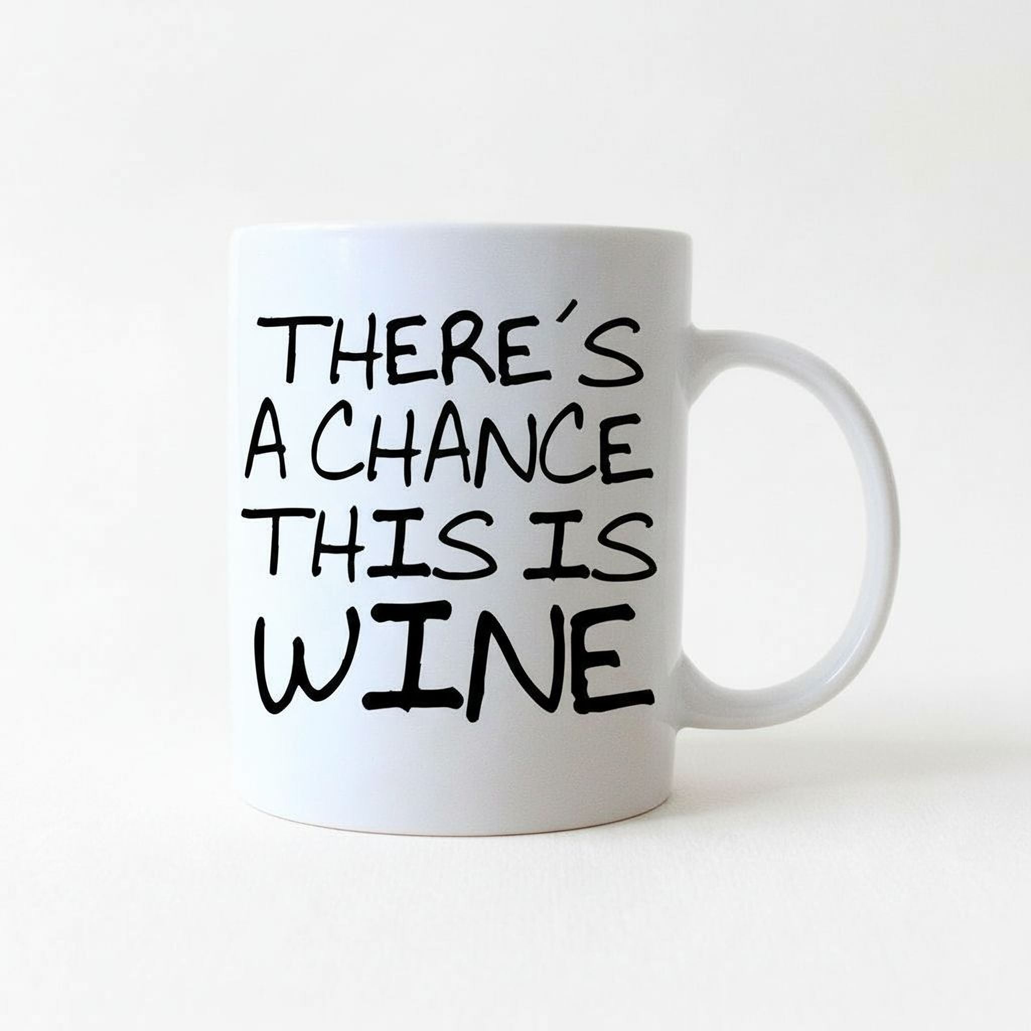 Funny Wine Gift - Funny Saying Coffee Mug - There's A Chance This Is Wine