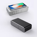 Two electronic devices with digital displays on a white background
