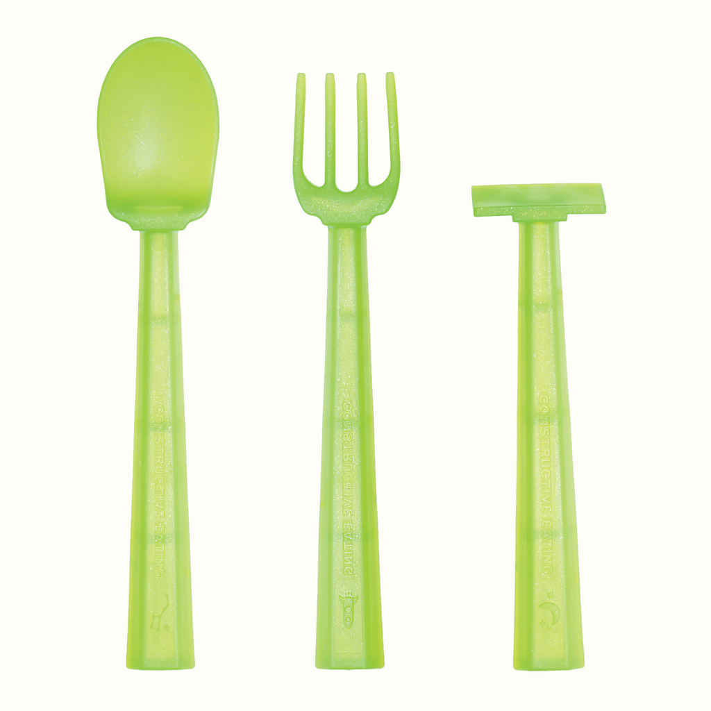Constructive Eating UFO Training Plate and Utensils