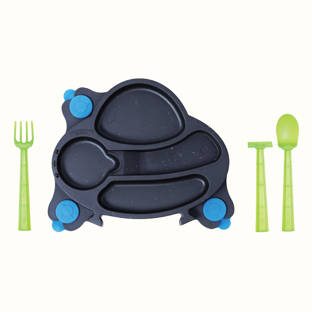 Constructive Eating UFO Training Plate and Utensils