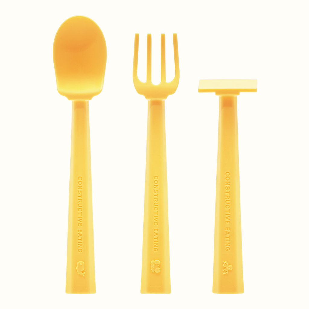 Constructive Eating Turtle Training Plate and Utensils