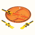 Constructive Eating Utensil & Plate Combo – Construction