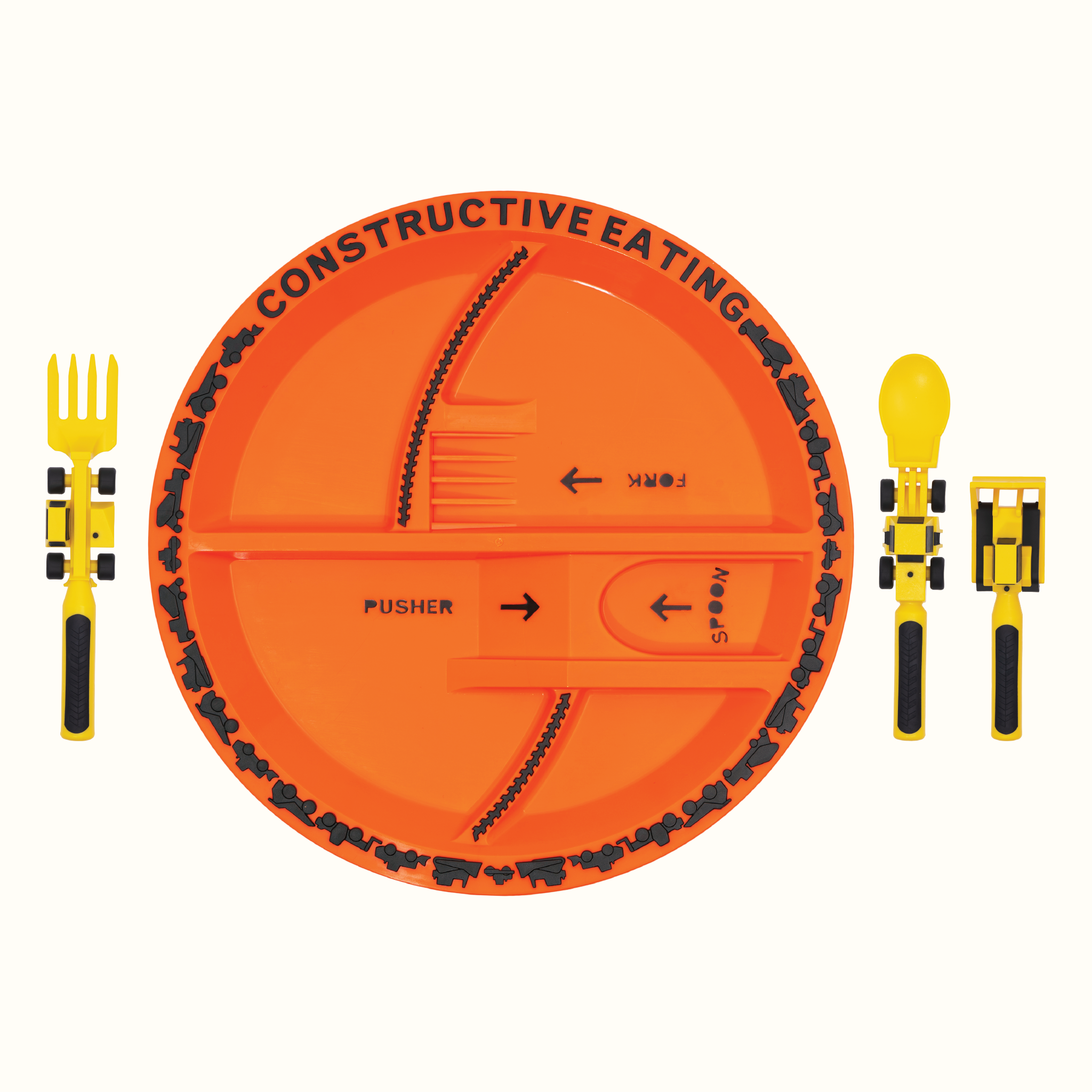 Constructive Eating Utensil & Plate Combo – Construction