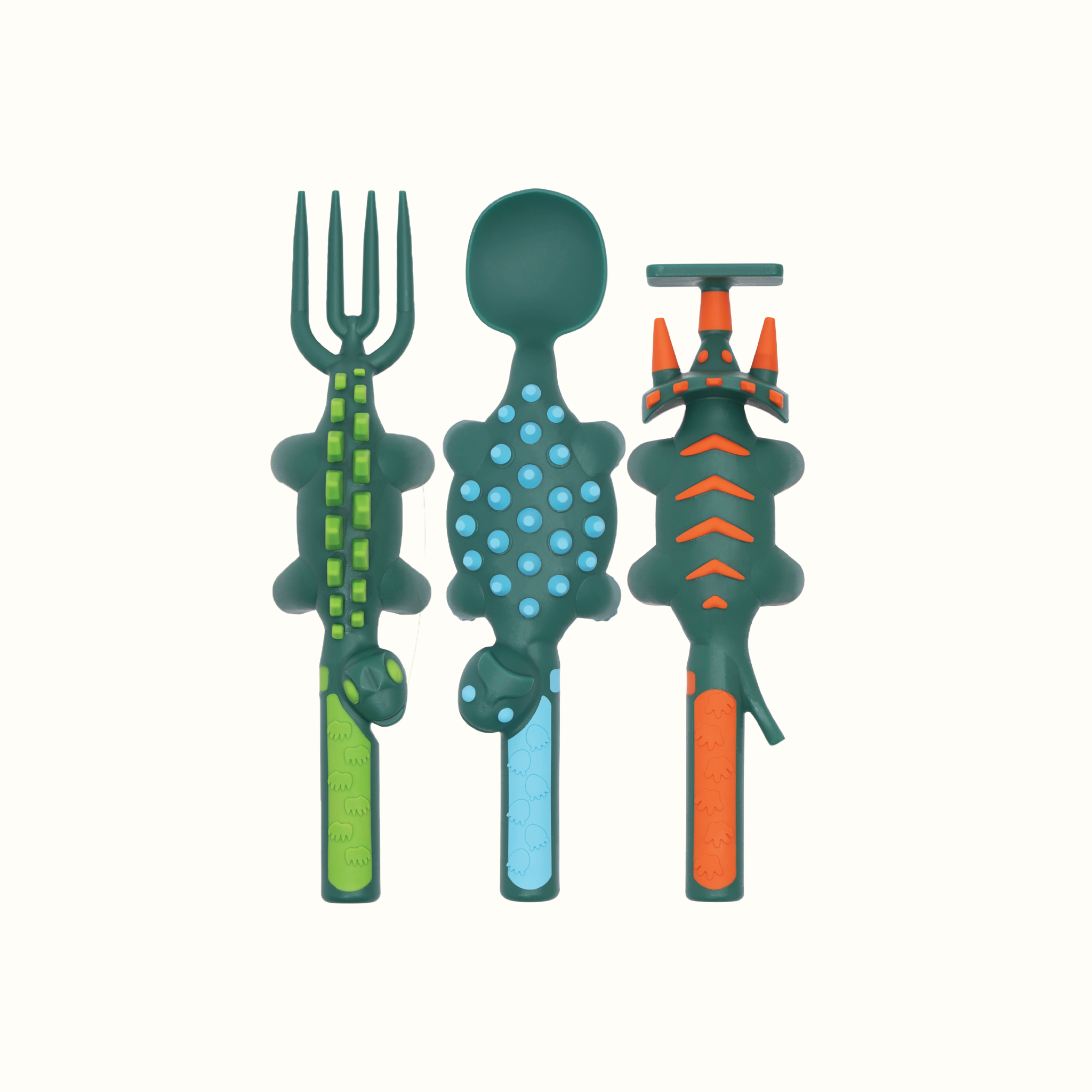 Constructive Eating Utensil & Plate Combo – Dinosaur
