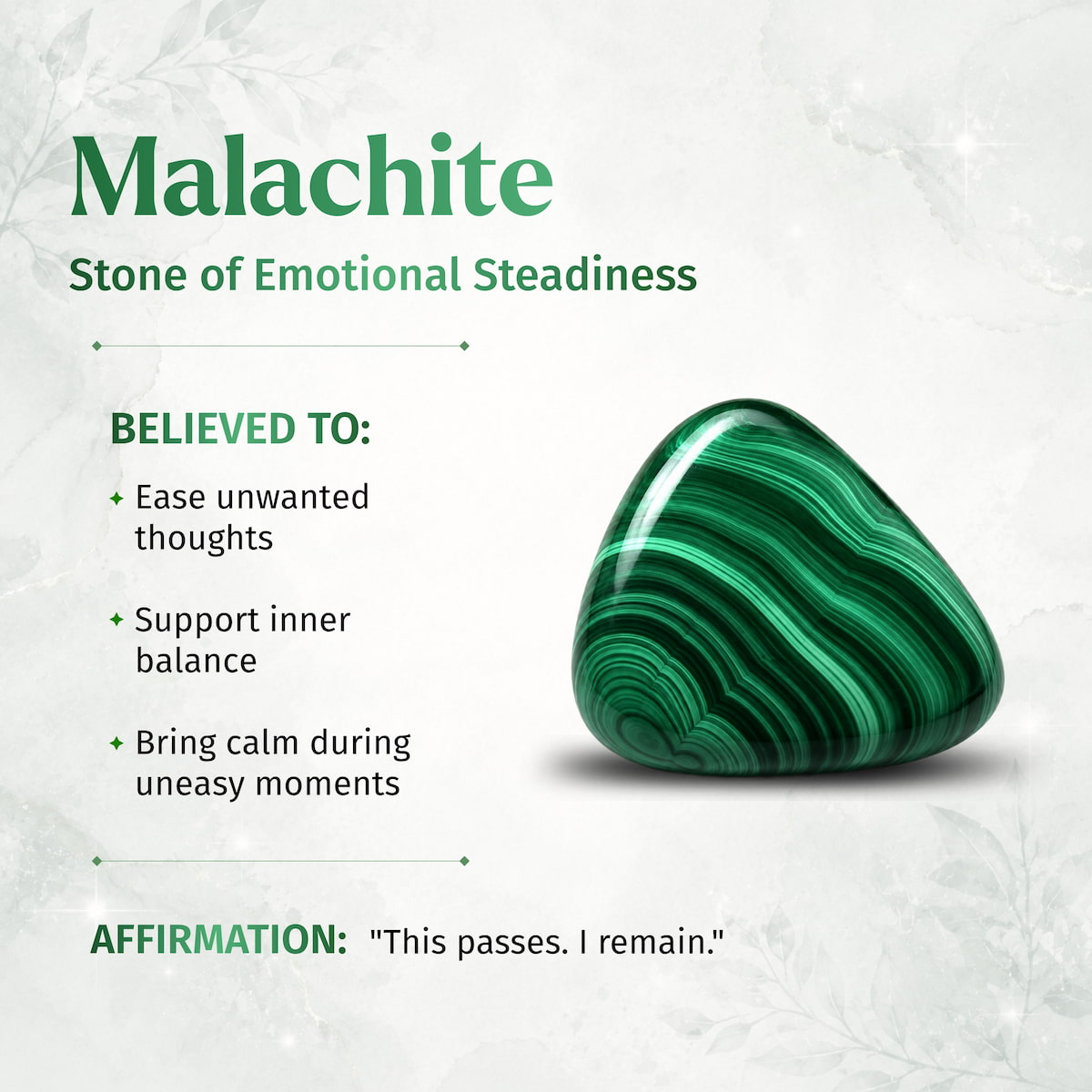 Malachite Anxiety Bracelet – 6mm
