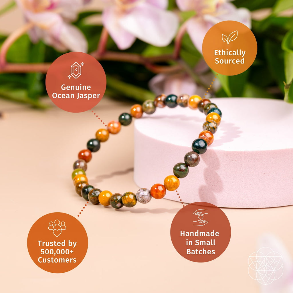 Ocean Jasper Bracelet – 6mm