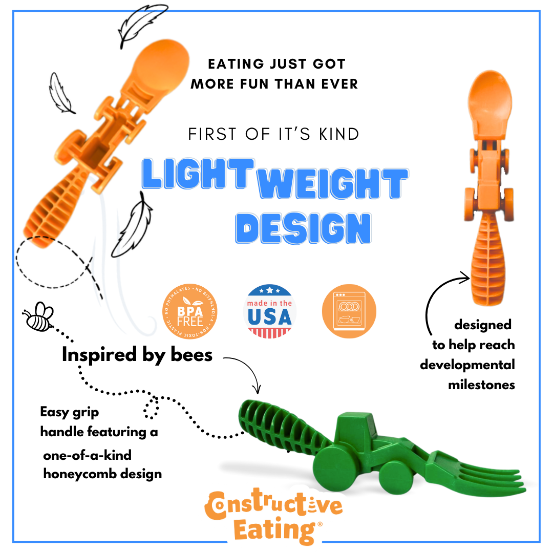 Constructive Eating Tractor Utensils