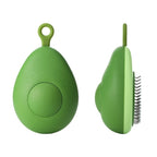 Green kitchen scrubber with bristle side on a white background