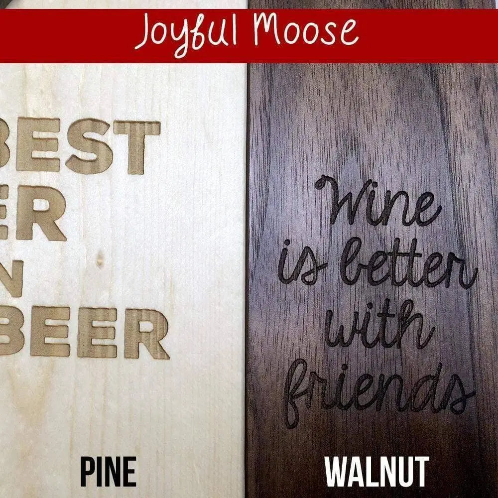 Beer Bottle Opener Wood Sign - Rustic Decor Beer Gift for Dad - Fathers Day