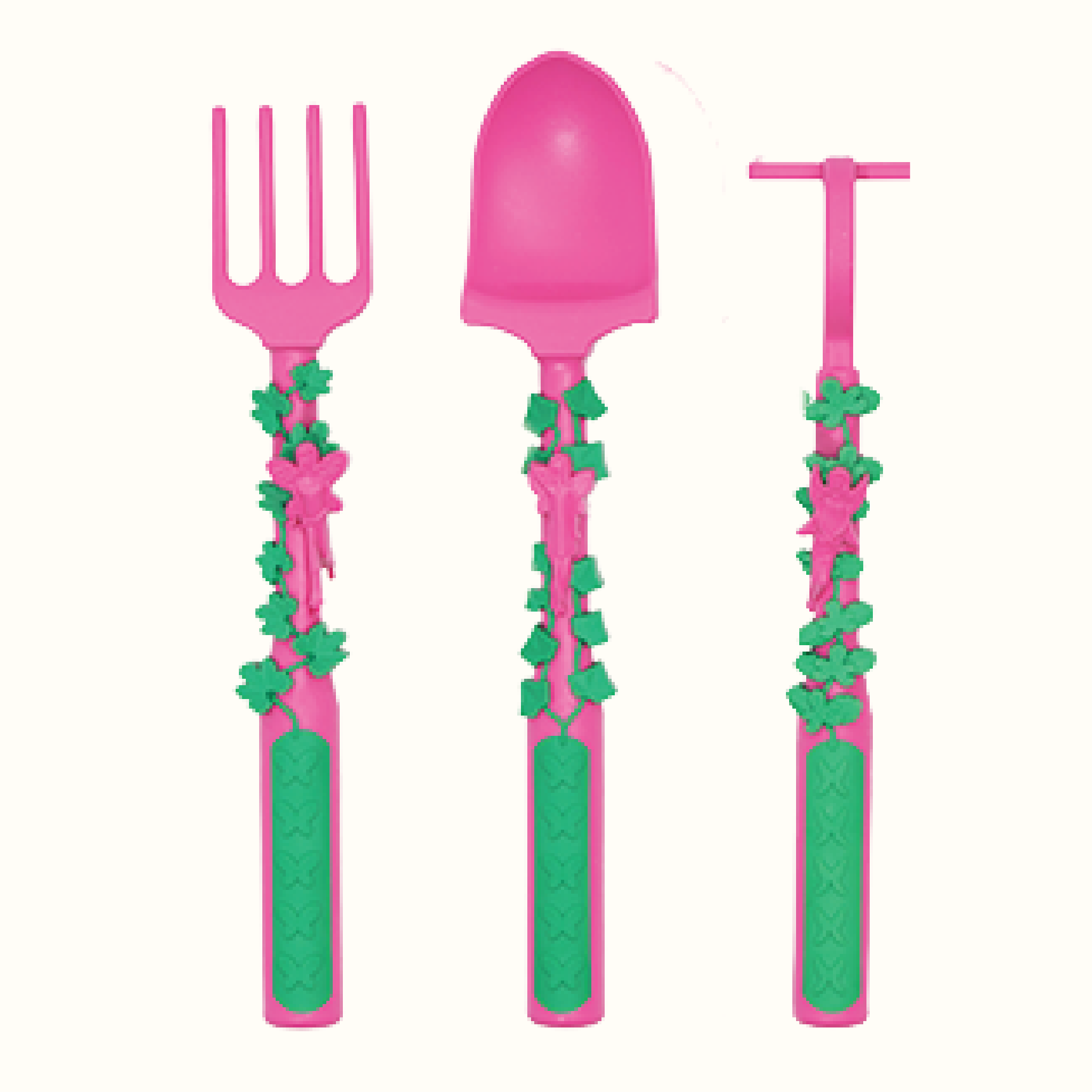 Constructive Eating Utensil & Plate Combo – Garden Fairy