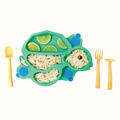 Constructive Eating Turtle Training Plate and Utensils