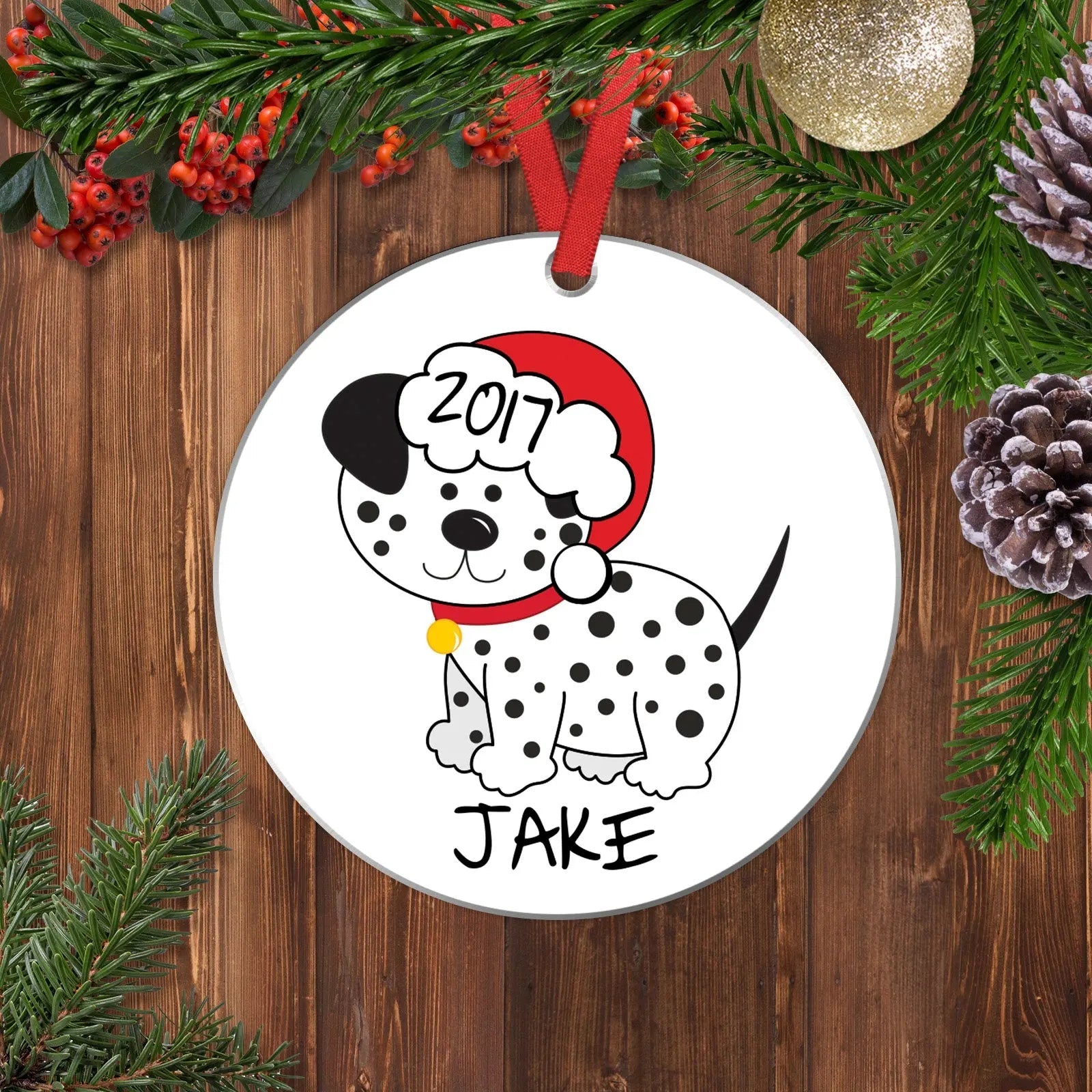 Dog Christmas Ornament, dog ornament personalized, custom dog ornament, personalized dog ornament, dog lover gift, 2022 ornament