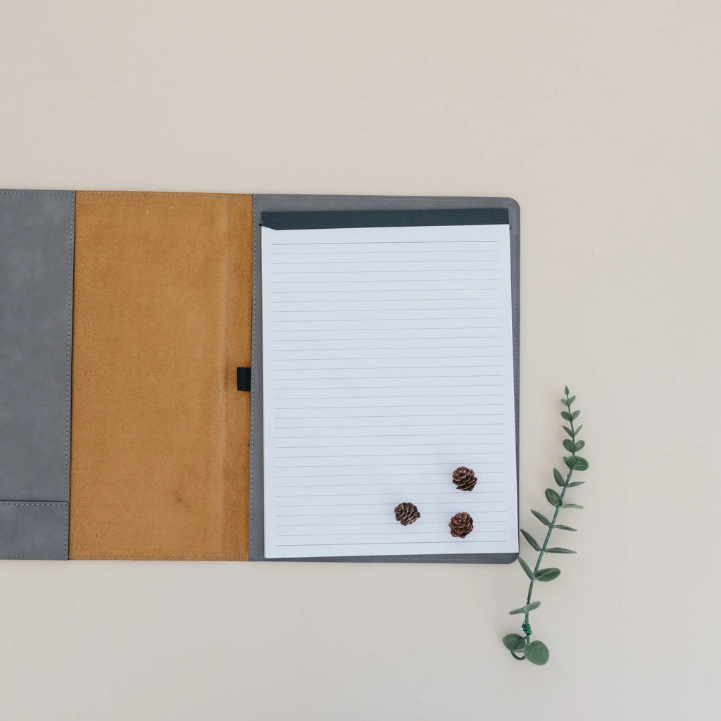 Monogram Legal Pad Holder - Laser Engraved Portfolio - Leather Notepad Folder - Gift for Graduate