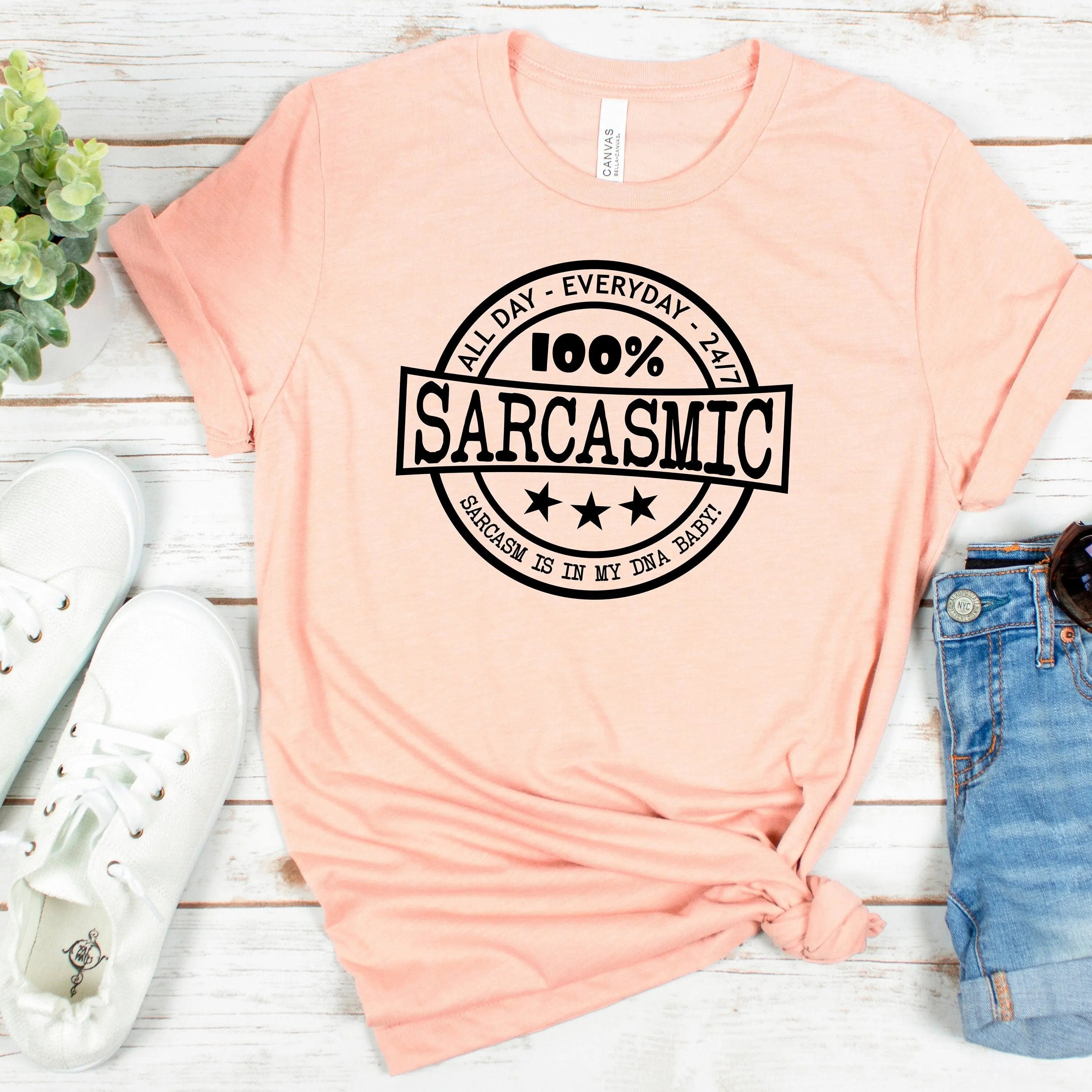 100% Sarcasmic Women's Graphic Tee