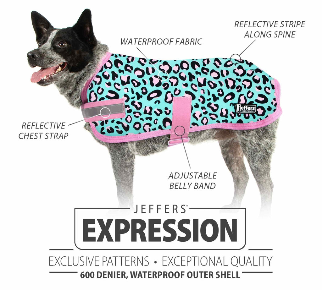 Waterproof Dog Coat – Insulated Ripstop with Reflective Strips | Jeffers Expression