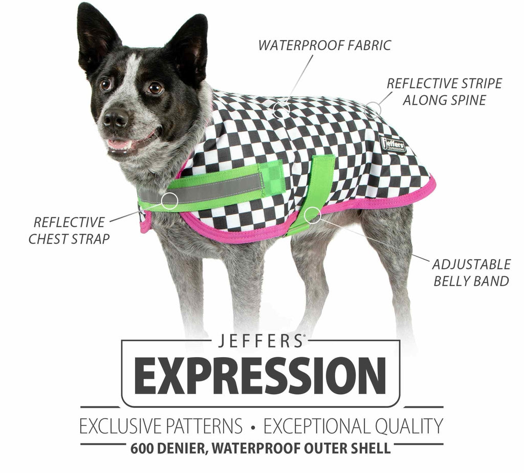 Waterproof Dog Coat – Insulated Ripstop with Reflective Strips | Jeffers Expression