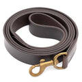 Flat Leather Dog Leash with Hand Strap – 6’, 3 Widths | Jeffers