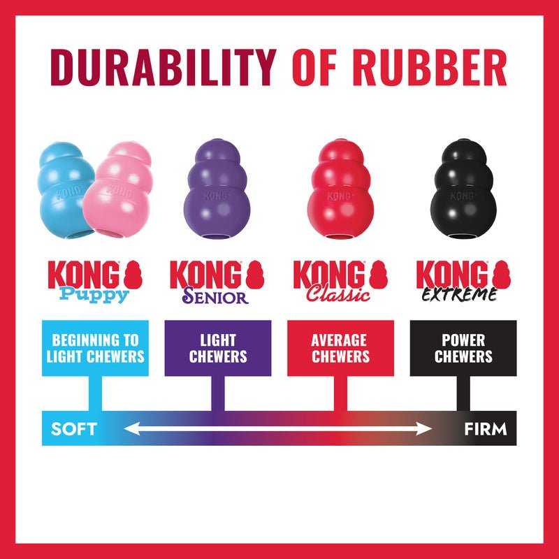 KONG Goodie Bone Rubber Dog Chew Toy – Treat-Stuffable, Medium | Made in USA