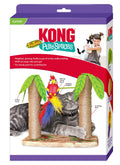 KONG Play Spaces Cat Tiki Twirl – Spinning Parrot, Catnip & Scratch Posts