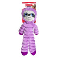KONG Shakers Crumples Dog Toy – Jumbo Plush, Grunting Squeaker | Sloth & Bunny