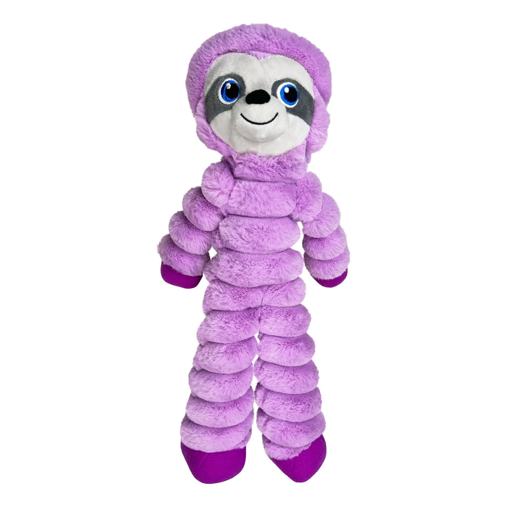 KONG Shakers Crumples Dog Toy – Jumbo Plush, Grunting Squeaker | Sloth & Bunny