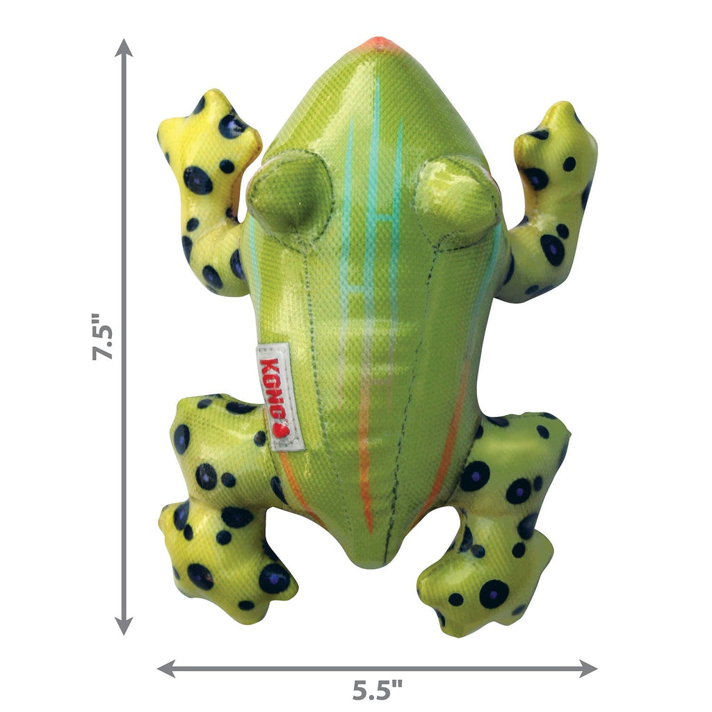 KONG Shieldz Tropics Dog Toy – Durable, Squeaker & Floats | Medium