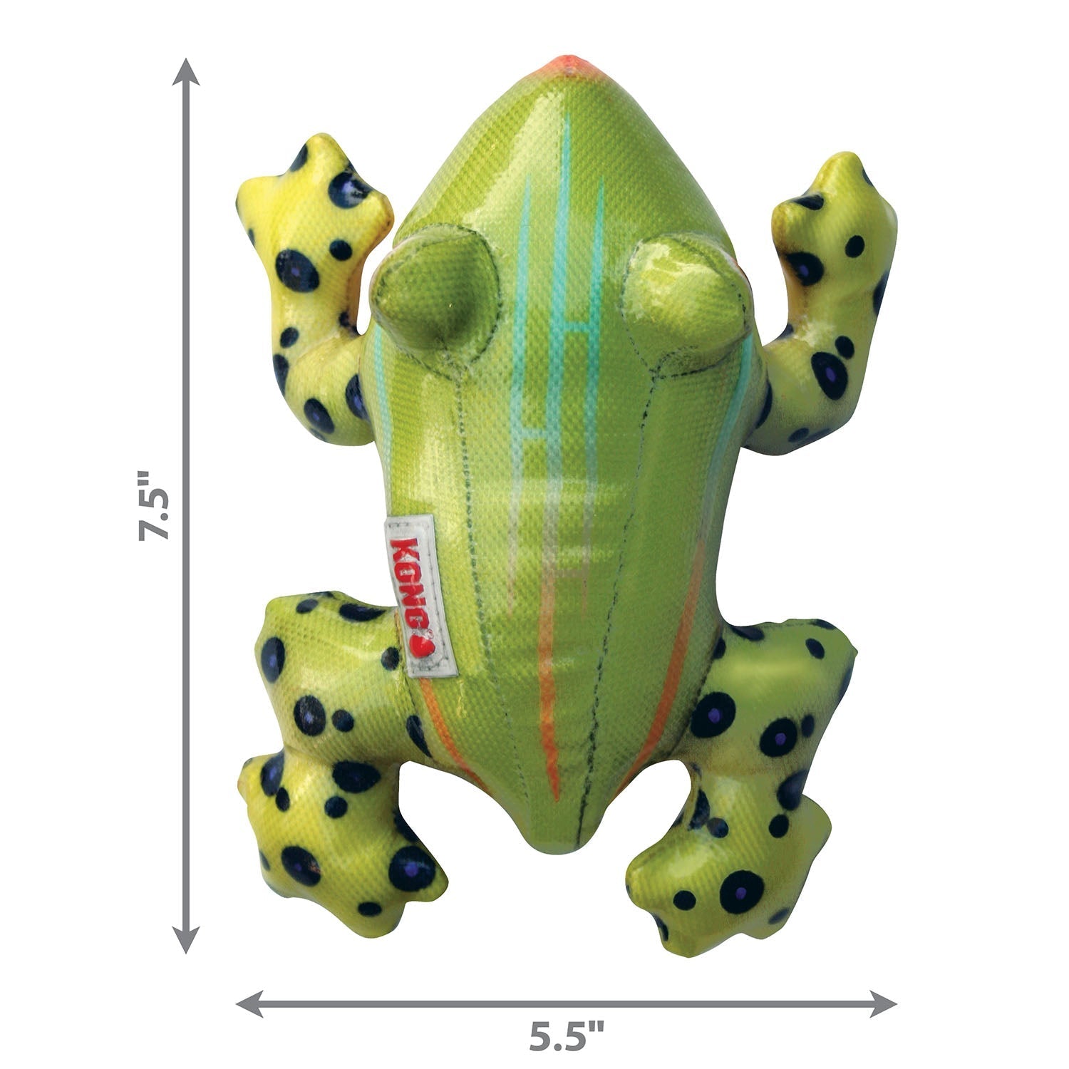 KONG Shieldz Tropics Dog Toy – Durable, Squeaker & Floats | Medium