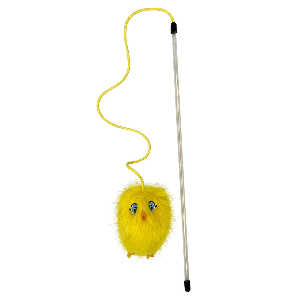 KONG Teaser Chirps Chicken Cat Wand Toy – Chirping, Catnip & Crinkle | 25"