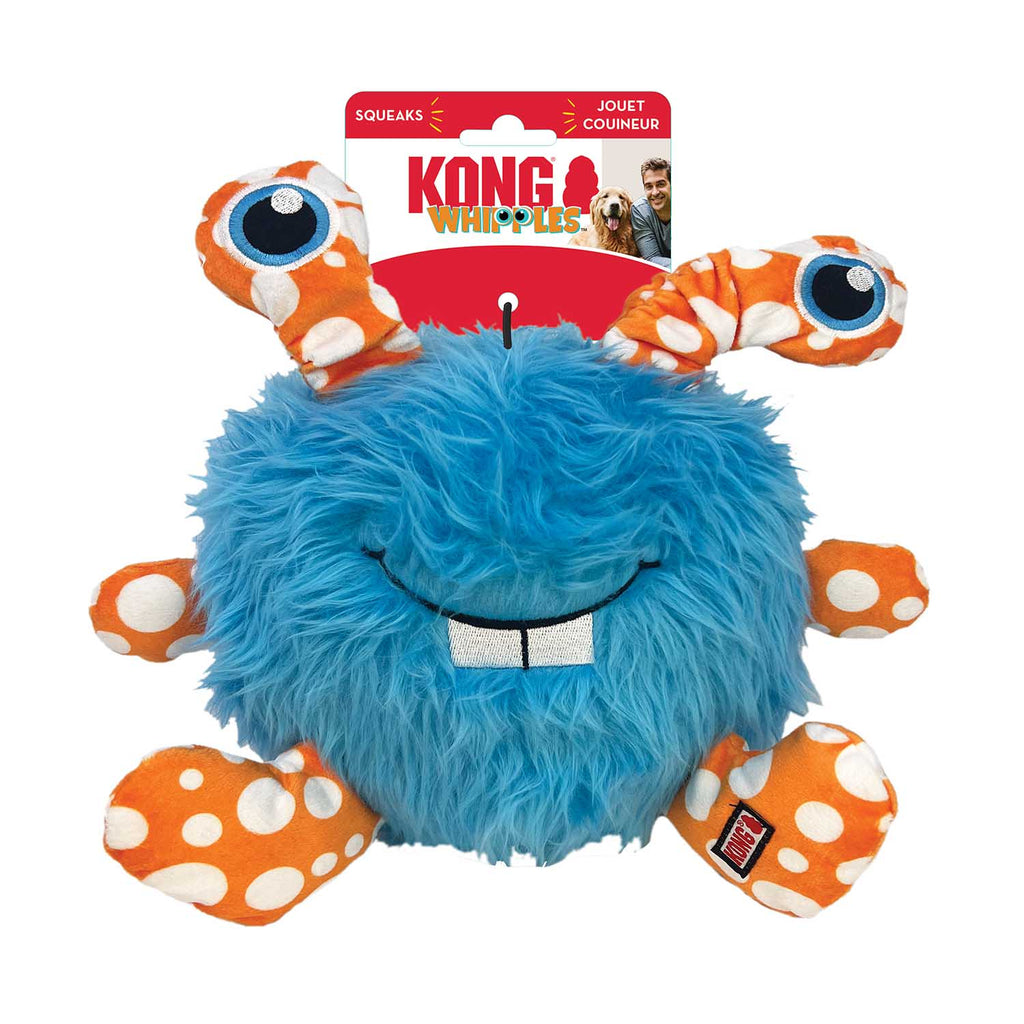 KONG Whipples Squeaker Dog Toy – Jumbo Plush Shake & Squeak | XL