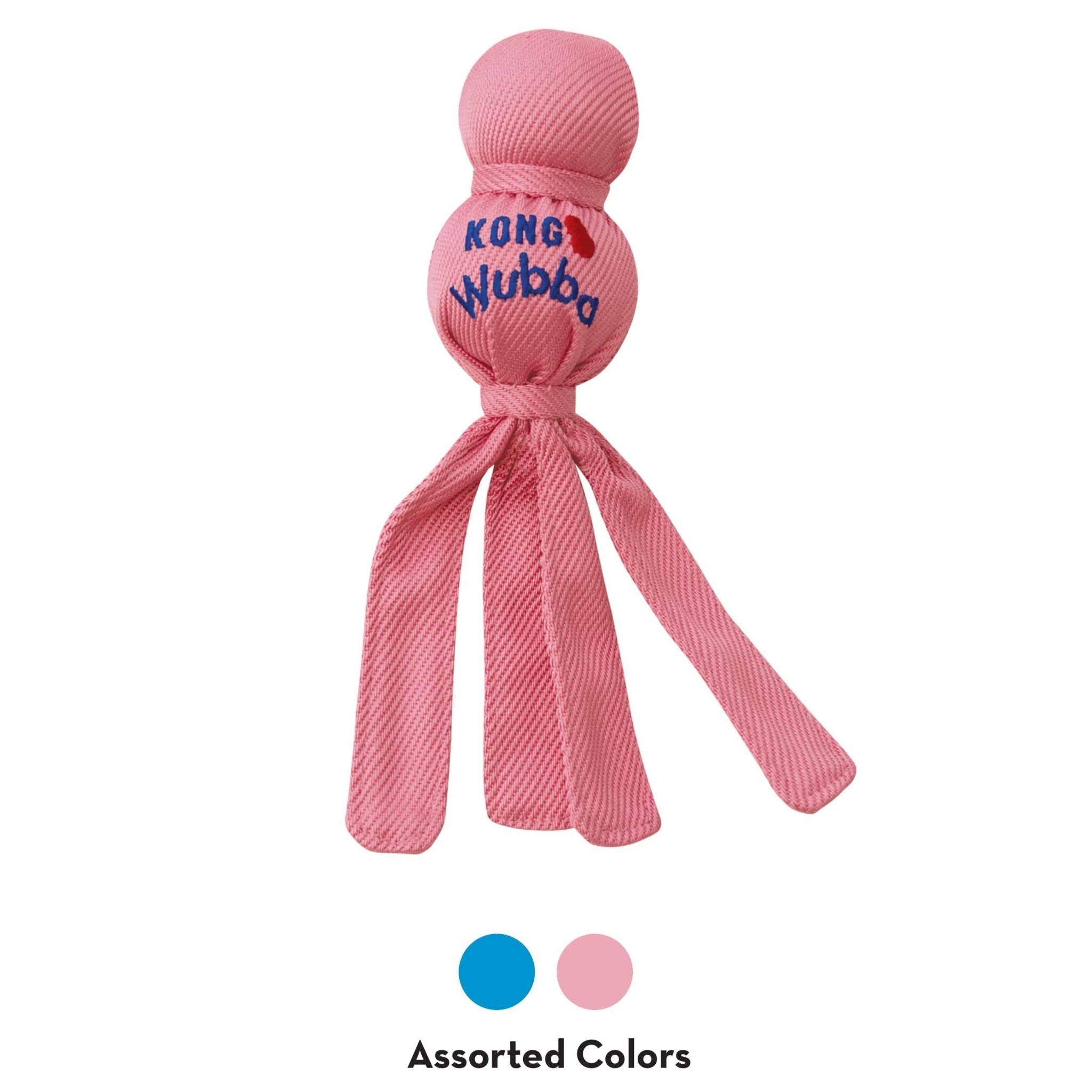 KONG Wubba Dog Toy – Squeaky Tug & Fetch, 3 Sizes | Assorted Colors