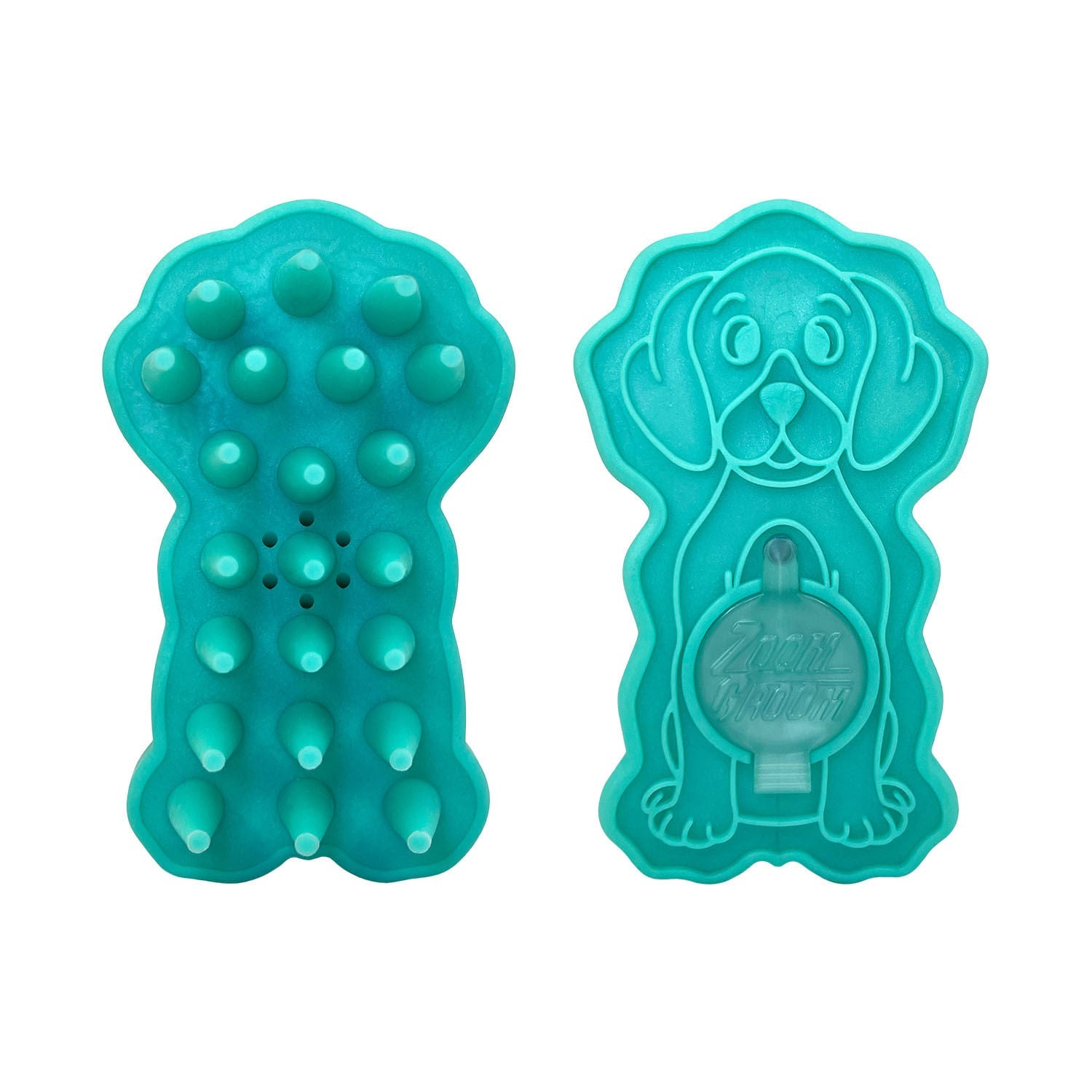 KONG ZoomGroom Bubbles Dog Grooming Brush – Soap-Dispensing, Large | Jeffers