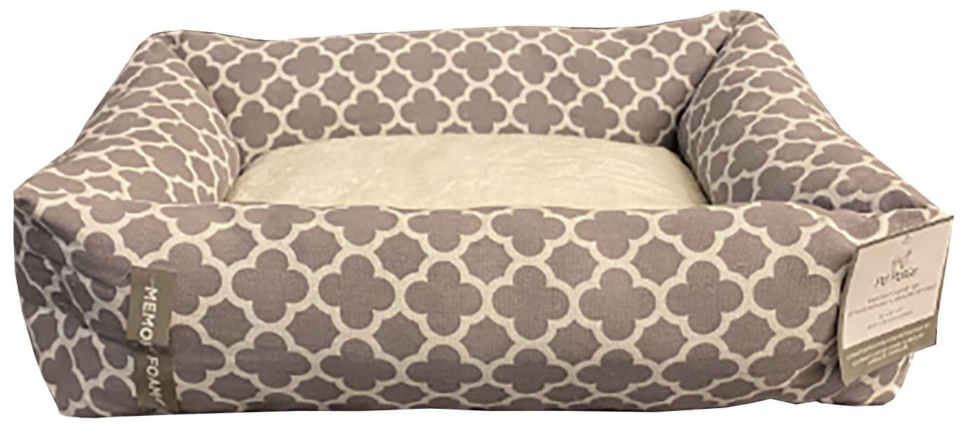 Memory Foam Dog & Cat Bed with Sherpa Lining – 24"x18" | Medium