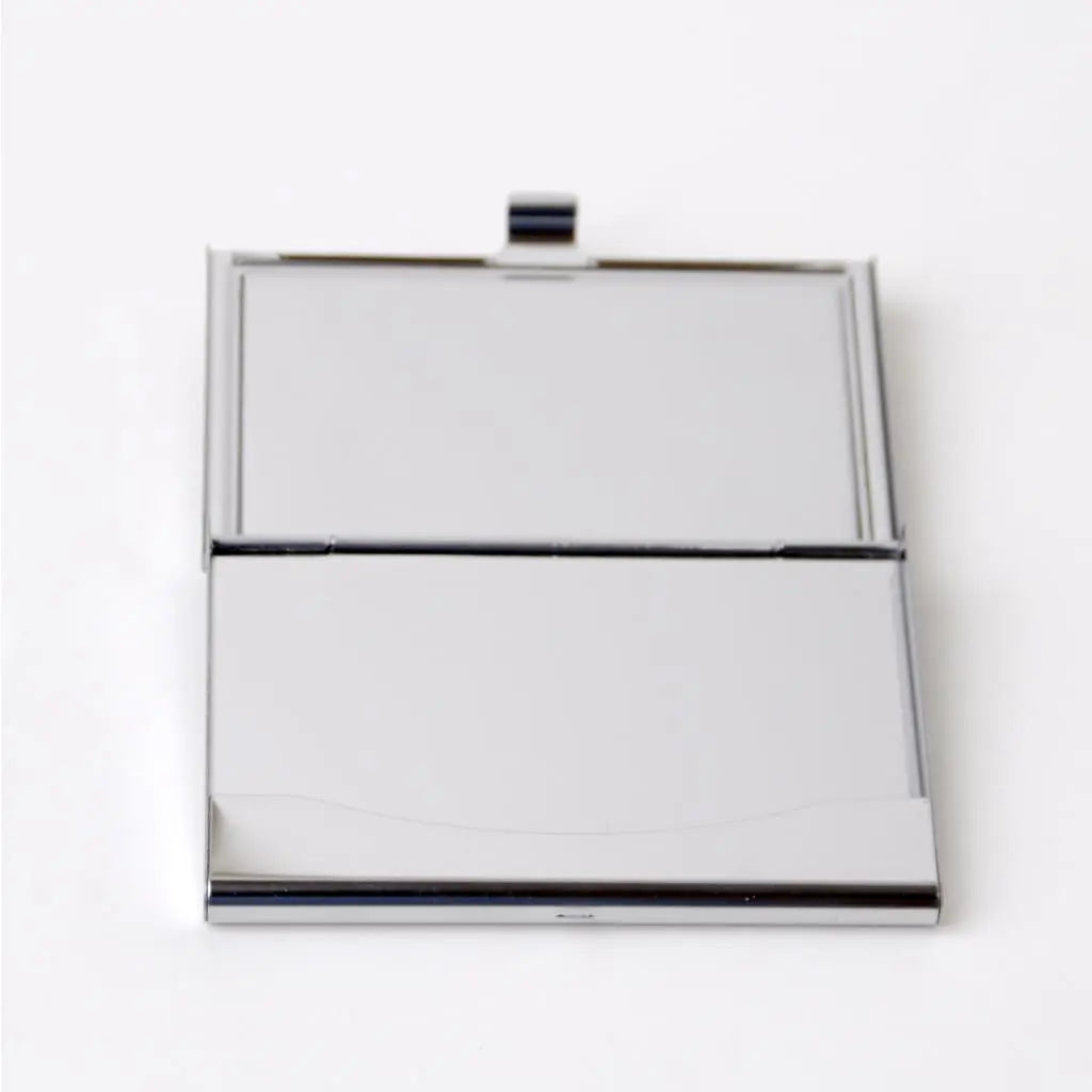 Monogram Business Card Holder - Personalized Wood Business Card Holder