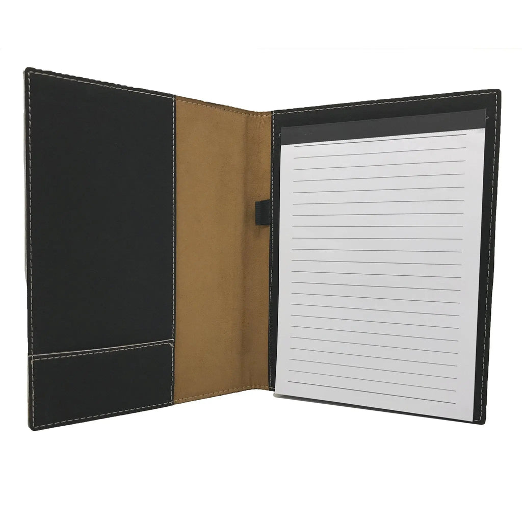 Personalized Leather Portfolio with Notepad - Gift for Girl Boss business padfolio organizer
