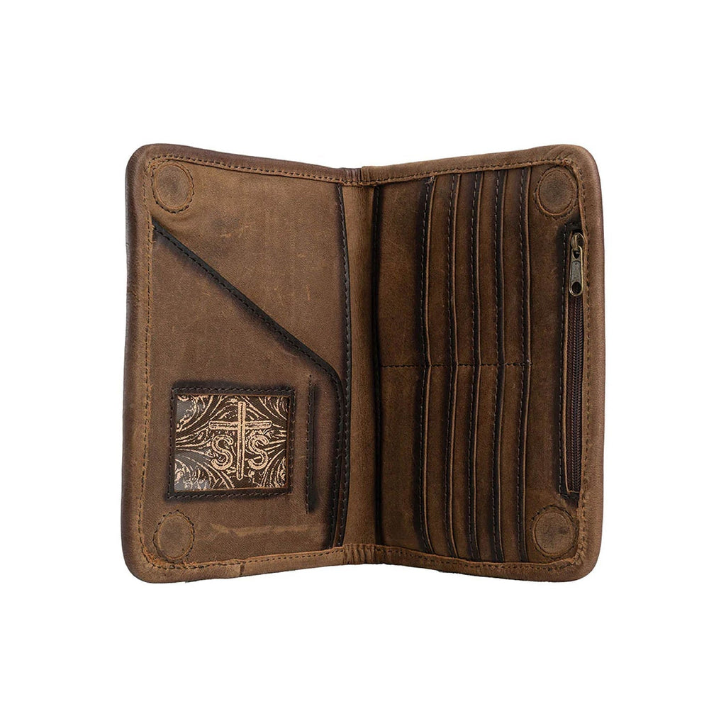 Sioux Falls Magnetic Wallet – Serape & Aztec with Leather Trim | STS Ranchwear