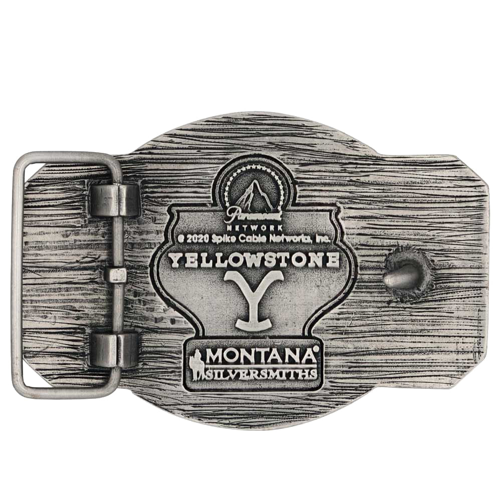 Yellowstone Dutton Ranch Belt Buckle – Antique Silver & Gold | The Y